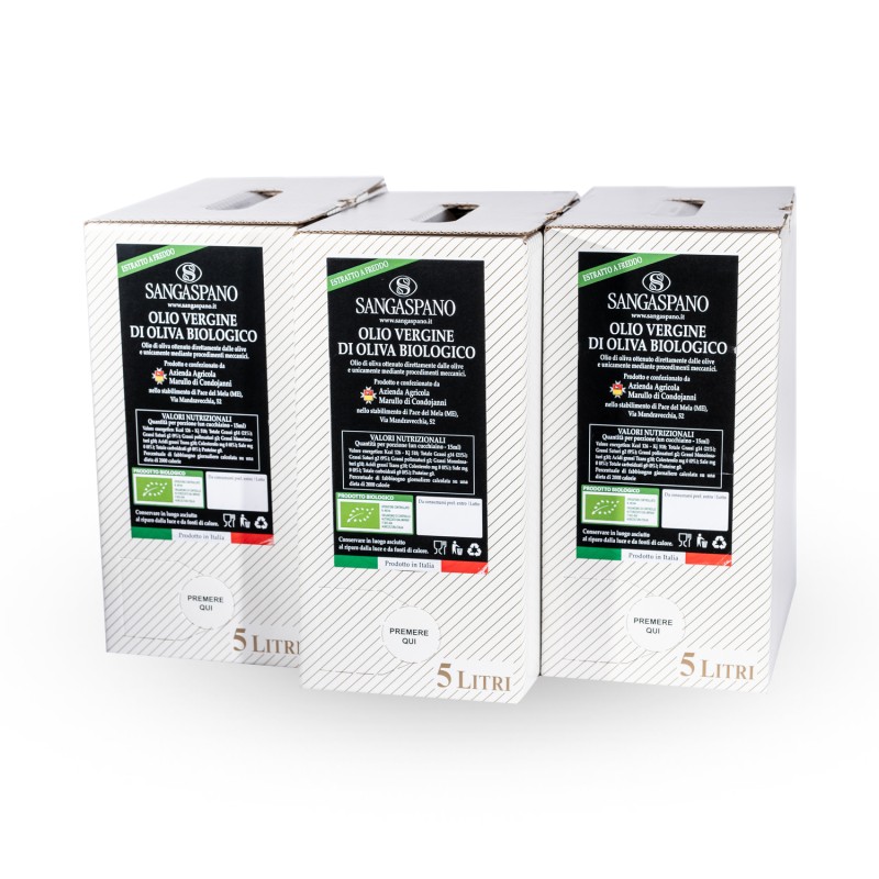 3 Bag in a box olio vergine da 5L