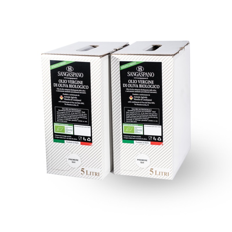 2 Bag in a box olio vergine da 5L