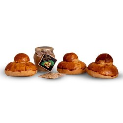 3 Brioches Siciliane col “tuppo” con crema pasticcera